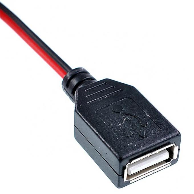 Krokodil Klemmen Alligator Clip auf USB Eine weibliche Testdraht Adapterkabel 2