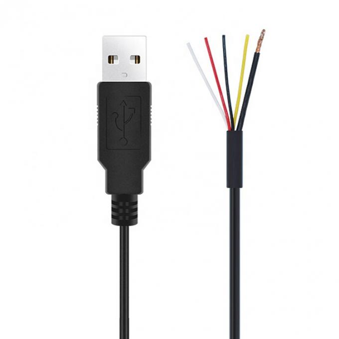 CUSTOM SHIELD USB 2.0 Ein Mann zum Entfernen 4 Drähte offenes Ende Schweinenschwanz Kabel 6