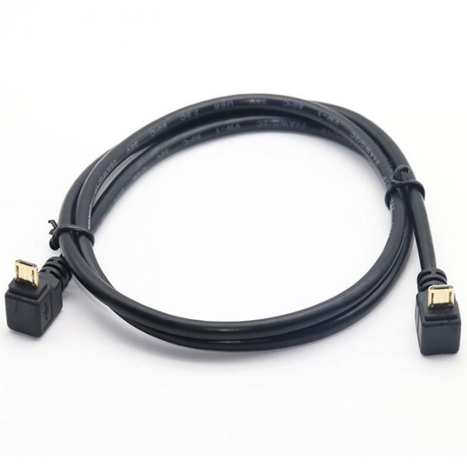 90 Grad Winkel nach oben Winkel Datenladung Micro USB Kabel 2