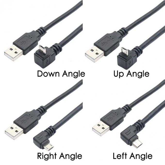 1M 2M 3M 5M Datenladung 90 Grad rechts nach oben links nach unten Winkel Micro V8 USB-Kabel 4