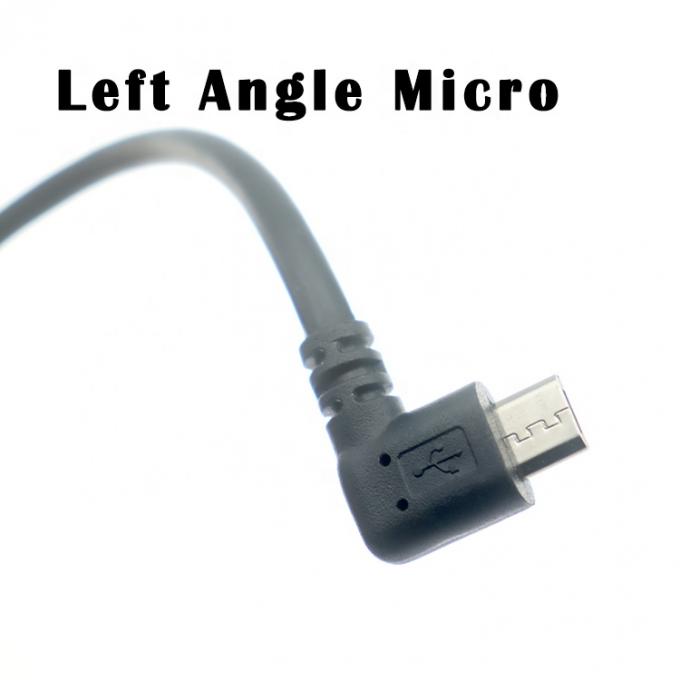 1m 2m 3m 5m 90 Grad linker Winkel Micro B 5p bis USB A männliches Kabel 1