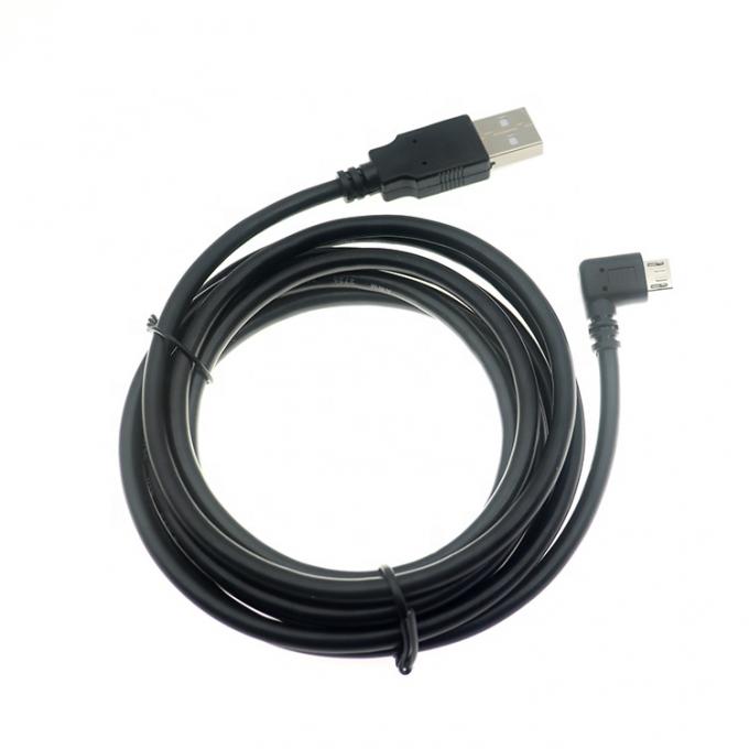 1m 2m 3m 5m 90 Grad linker Winkel Micro B 5p bis USB A männliches Kabel 3