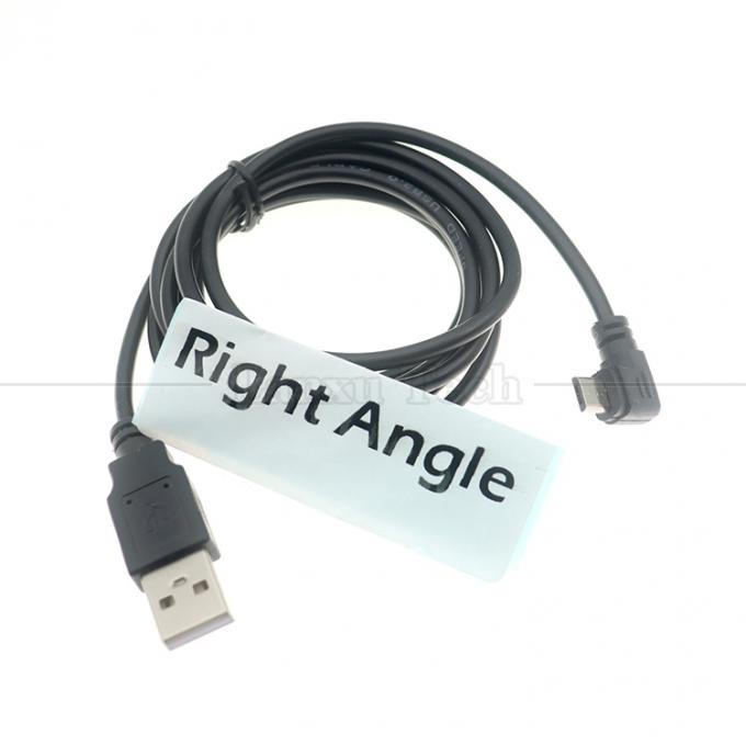 Anpassung 1m 2m 3m 90 Grad Rechtswinkel Micro B V8 Anschluss an USB-Datenlade-Kabel 1