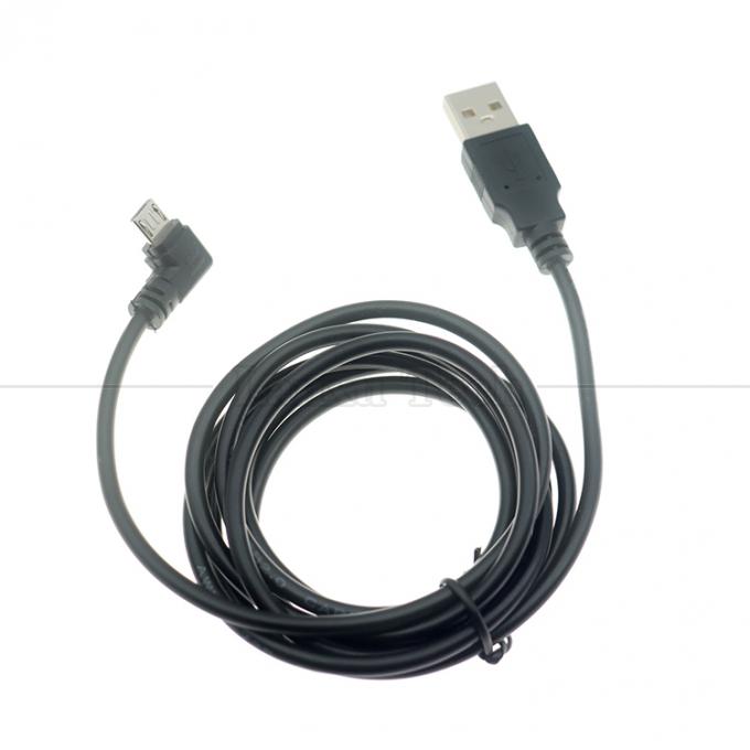 Anpassung 1m 2m 3m 90 Grad Rechtswinkel Micro B V8 Anschluss an USB-Datenlade-Kabel 4