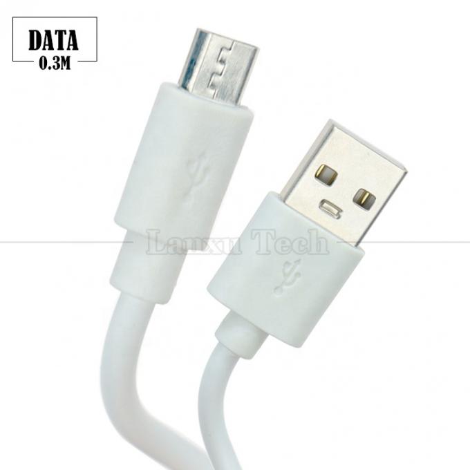 Kurz 30cm Weiß Schwarz Daten V8 Micro USB Ladekabel für Android Telefon 3