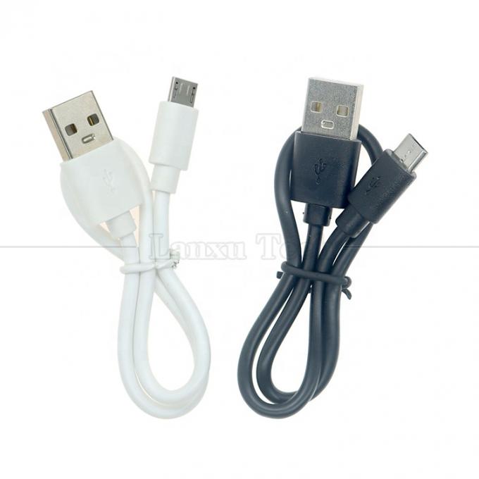 Kurz 30cm Weiß Schwarz Daten V8 Micro USB Ladekabel für Android Telefon 1