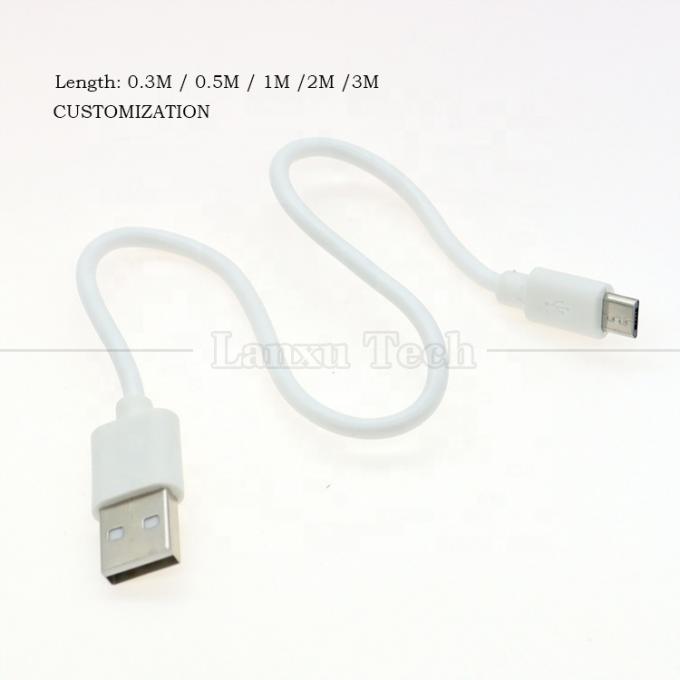Kurz 30cm Weiß Schwarz Daten V8 Micro USB Ladekabel für Android Telefon 6