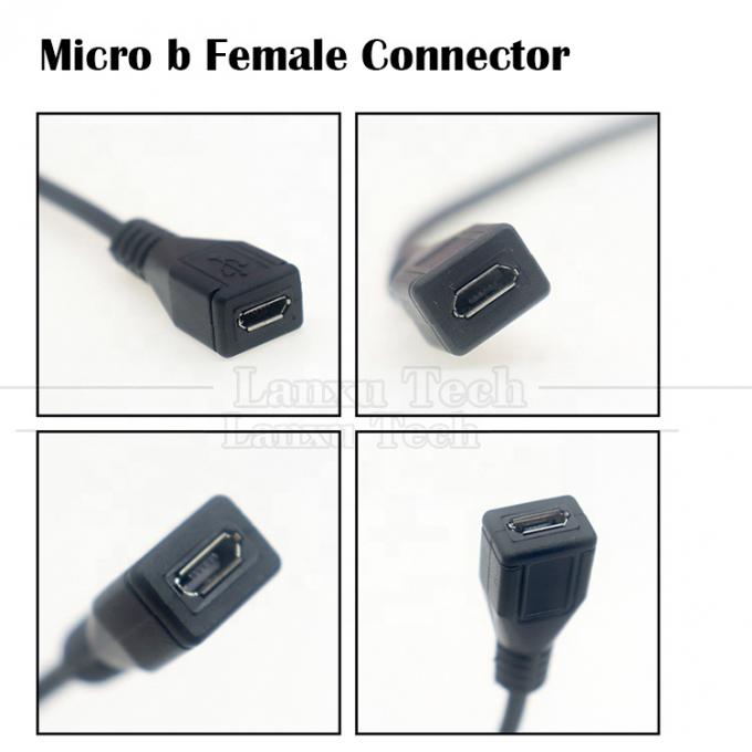 OEM-Datenladung Micro b 5 PIN USB Männlich weiblich zu öffnen 2 4 Kerne Nackte Drähte Pigtail Kabel 0