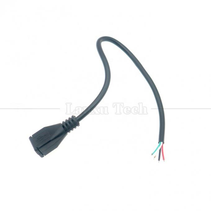 OEM-Datenladung Micro b 5 PIN USB Männlich weiblich zu öffnen 2 4 Kerne Nackte Drähte Pigtail Kabel 3