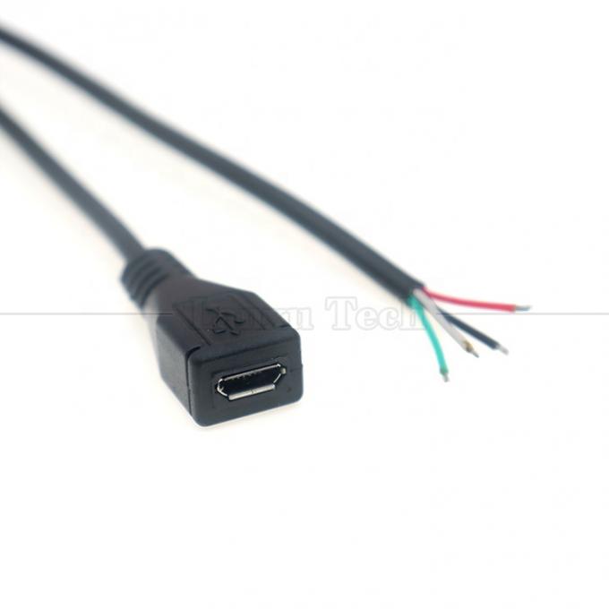 OEM-Datenladung Micro b 5 PIN USB Männlich weiblich zu öffnen 2 4 Kerne Nackte Drähte Pigtail Kabel 2
