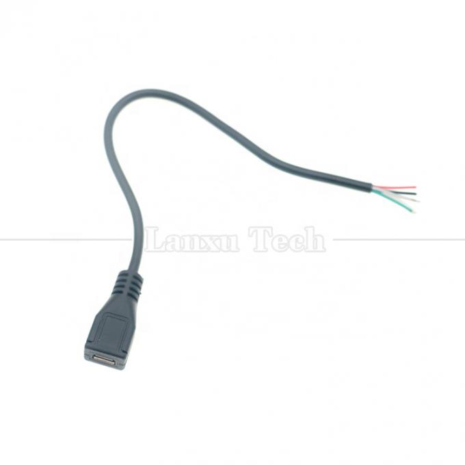 OEM-Datenladung Micro b 5 PIN USB Männlich weiblich zu öffnen 2 4 Kerne Nackte Drähte Pigtail Kabel 4