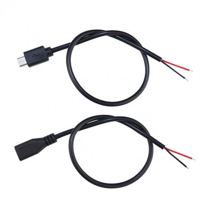 Schwerer Strom 20AWG 5A Bare Wires Offene Reparatur Micro USB Pigtail Kabel für Raspberry Pi Sensor 6