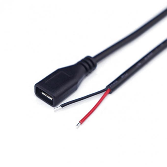 OEM-Datenladung 2 4 Kerne Micro USB Männlich Weiblich zum Öffnen nackte Drähte Pigtail Kabel 3