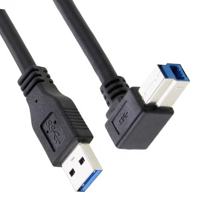 Hochgeschwindigkeit 5 Gbps 90 Grad Rechtswinkel USB 3.0 Männlich bis USB B Typ Druckerkabel 5