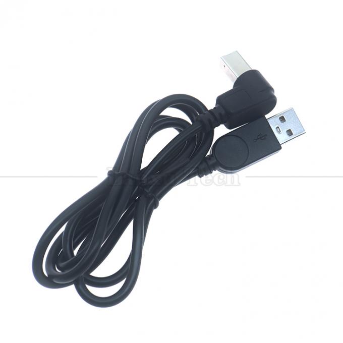 90° Rechtswinkel Typ A Männlich bis B Männlich USB 2.0 Druckeranschlussverlängerungskabel 0