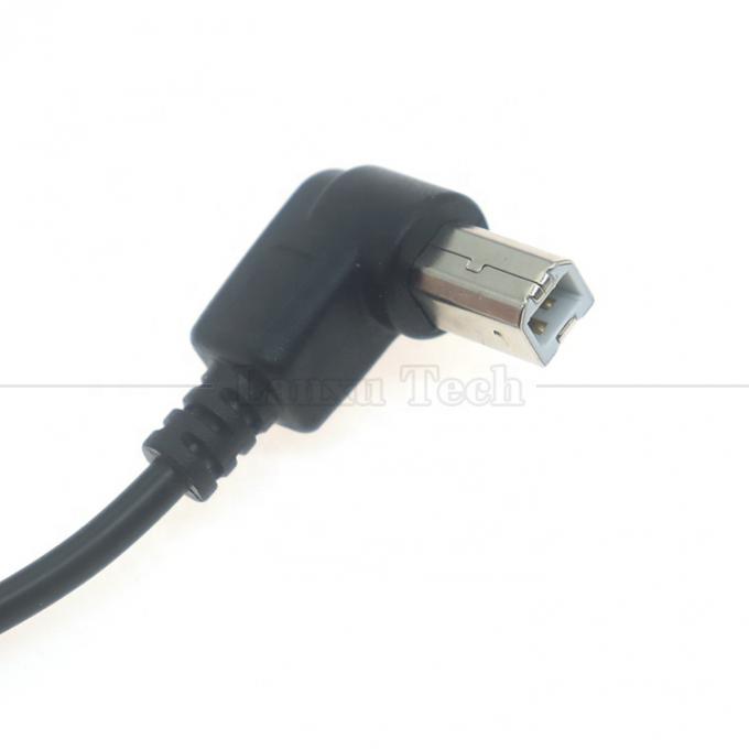90° Rechtswinkel Typ A Männlich bis B Männlich USB 2.0 Druckeranschlussverlängerungskabel 3