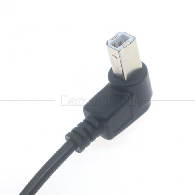 90° Rechtswinkel Typ A Männlich bis B Männlich USB 2.0 Druckeranschlussverlängerungskabel 2