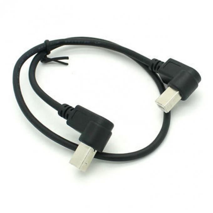Anpassung 90 Grad rechten Winkel männlich zu männlich USB-B-Kabel 1