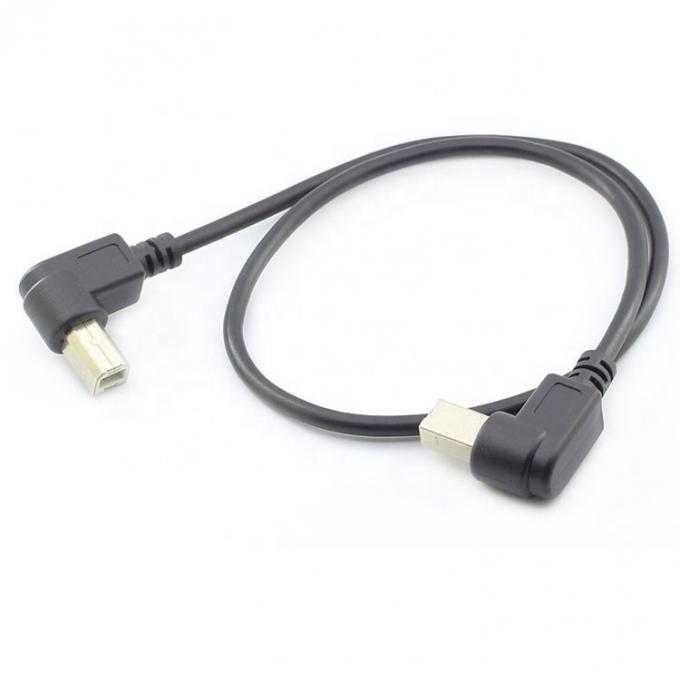 Anpassung 90 Grad rechten Winkel männlich zu männlich USB-B-Kabel 3