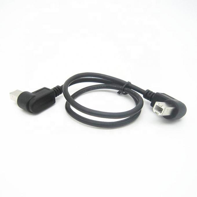 Anpassung 90 Grad rechten Winkel männlich zu männlich USB-B-Kabel 2