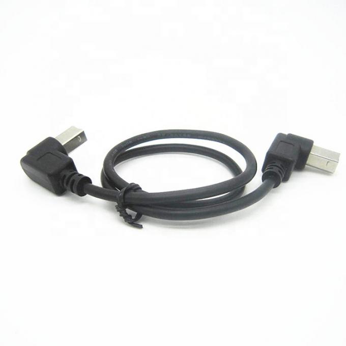 Anpassung 90 Grad rechten Winkel männlich zu männlich USB-B-Kabel 4