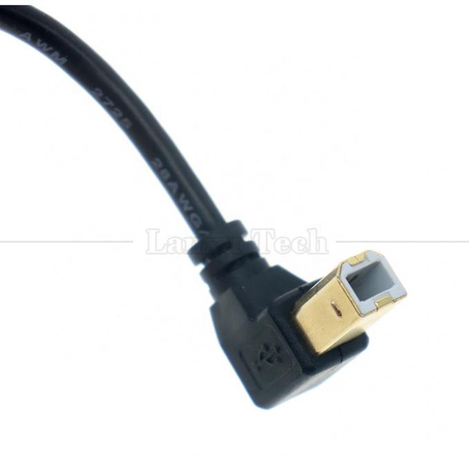 Links nach oben nach rechts nach unten Winkel 90 Grad Winkel USB A bis USB B Kabel für Druckerscanner 4