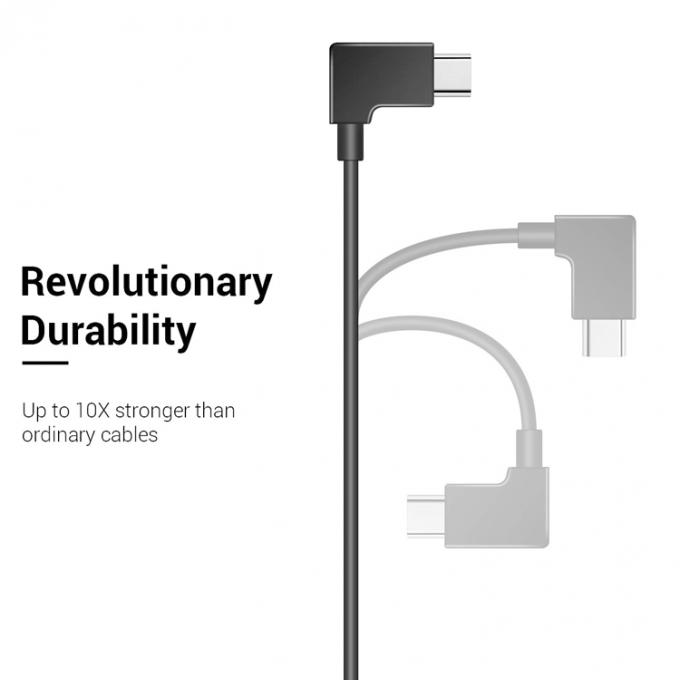 90°-Winkel Micro B bis Typ C USB-Kabel für UAV 2
