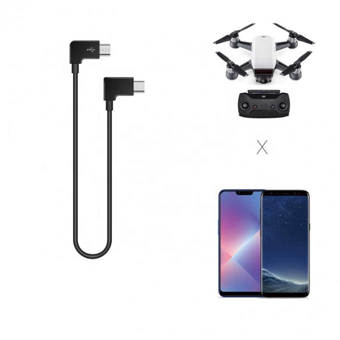 90°-Winkel Micro B bis Typ C USB-Kabel für UAV 0