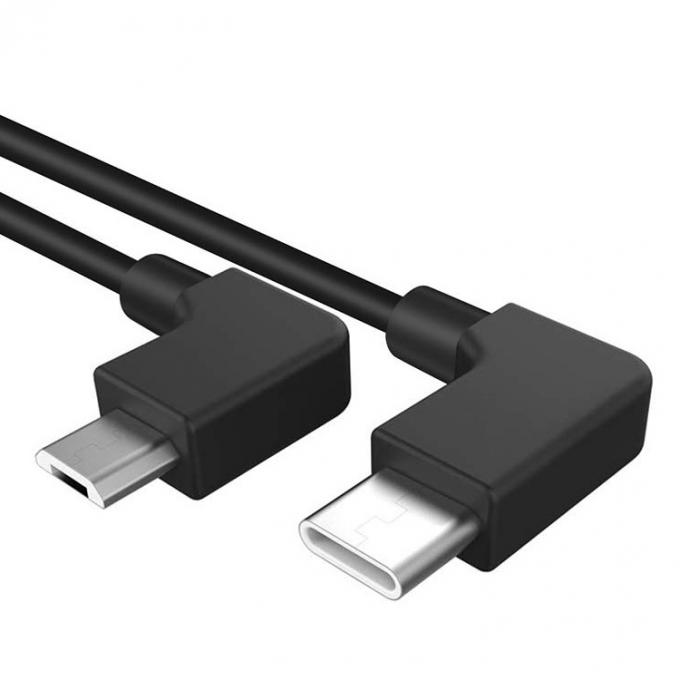 90°-Winkel Micro B bis Typ C USB-Kabel für UAV 3