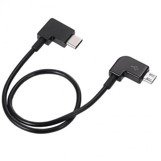 90°-Winkel Micro B bis Typ C USB-Kabel für UAV 5