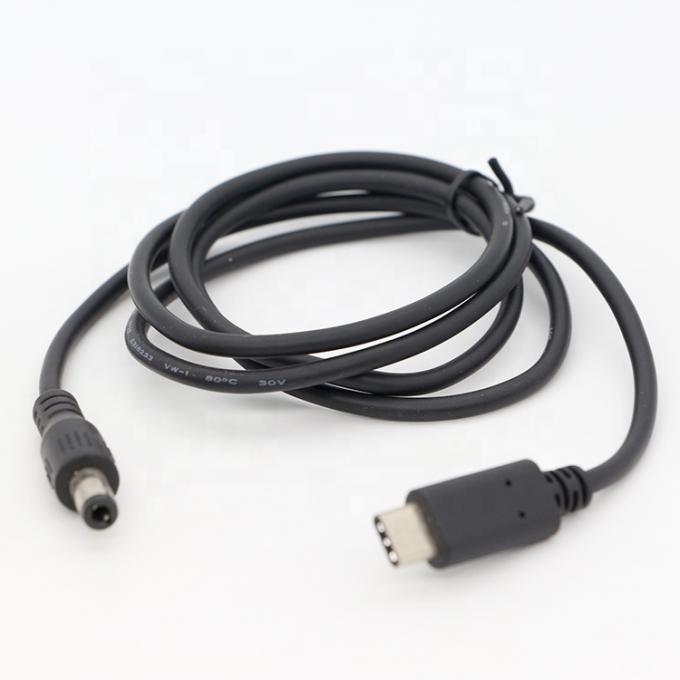 Custom USB 3.1 Typ C Männlich zu DC 5.5x2.5mm Männlich Power Jack Erweiterung Ladekabel für Power Bank 1