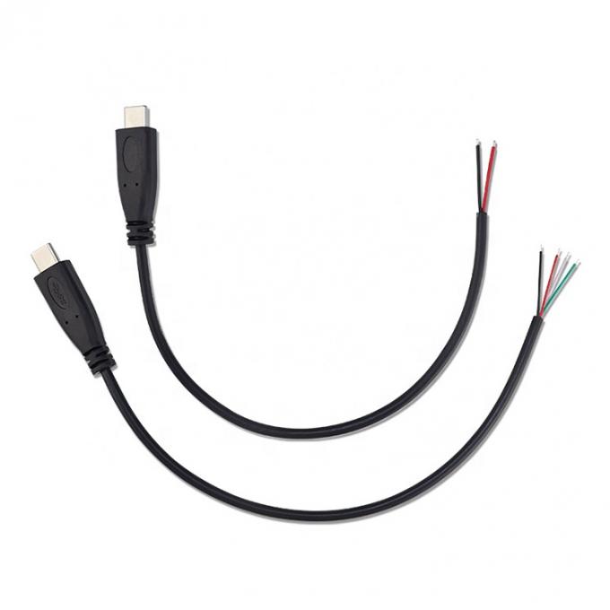 OEM 2 4 Kerne USB Typ C Männlich weiblich zu entferntem Open Wire End Pigtail Kabel 2