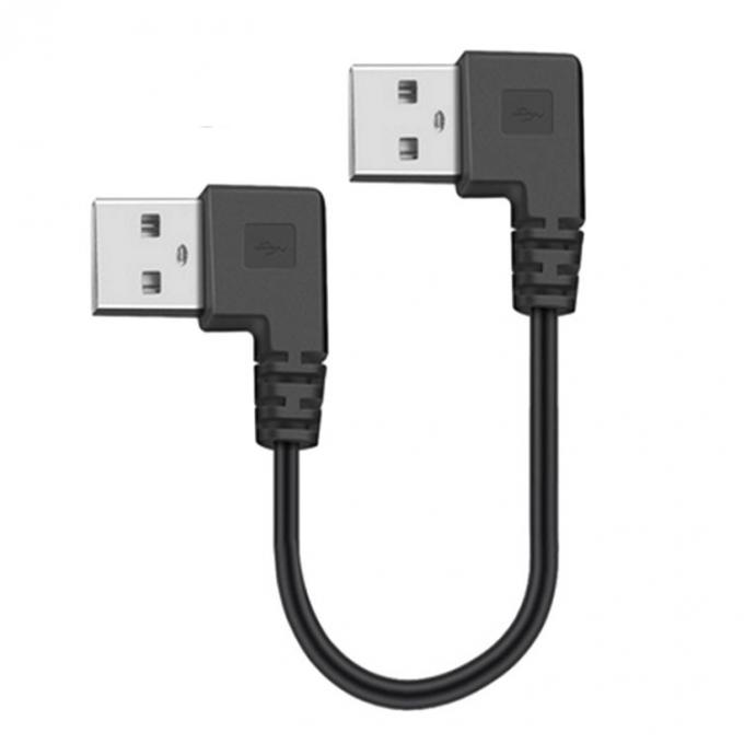 CUSTOM 0.25M 0.3M 90 Grad Geraden Winkel Männlich USB nach Rechtswinkel Männlich USB 2.0 Kabel 2
