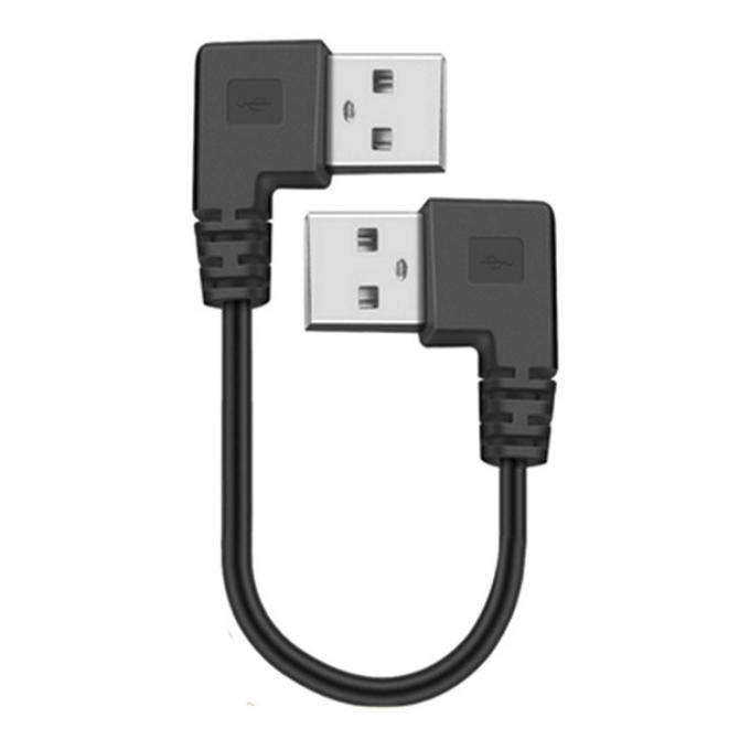 CUSTOM 0.25M 0.3M 90 Grad Geraden Winkel Männlich USB nach Rechtswinkel Männlich USB 2.0 Kabel 4
