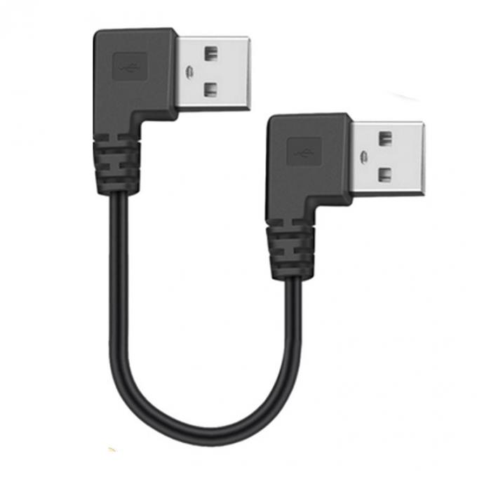 CUSTOM 0.25M 0.3M 90 Grad Geraden Winkel Männlich USB nach Rechtswinkel Männlich USB 2.0 Kabel 3
