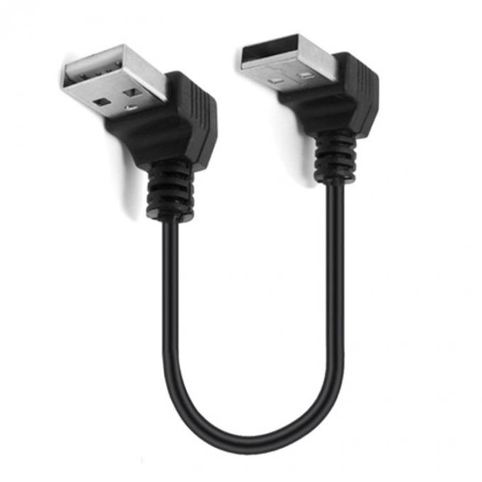 CUSTOM 0.25M 0.3M 90 Grad Geraden Winkel Männlich USB nach Rechtswinkel Männlich USB 2.0 Kabel 5