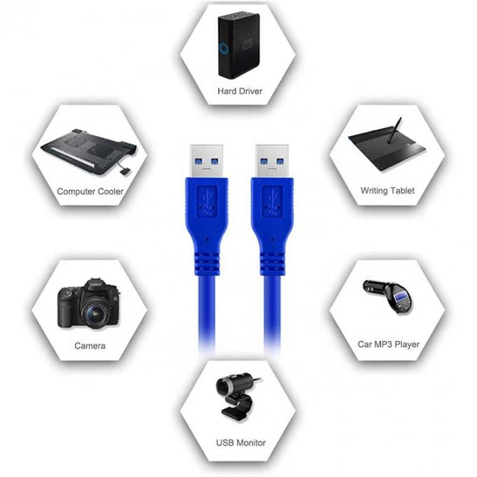 Hochgeschwindigkeit 5Gbps 1M 3M USB3.0 Männlich zu Männlich USB 3.0 Verlängerungsdatenkabel für PC-Modem-Drucker 6