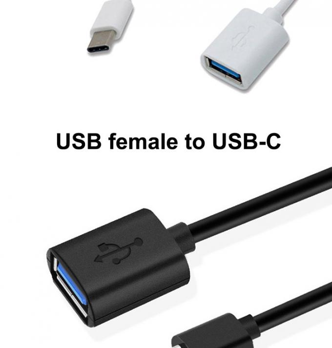 USB Typ C Männlich zu USB 2.0 A Weiblich OTG Adapterkabel für Telefon Laptop 1