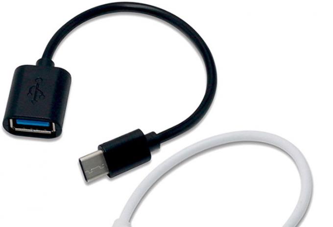 USB Typ C Männlich zu USB 2.0 A Weiblich OTG Adapterkabel für Telefon Laptop 0