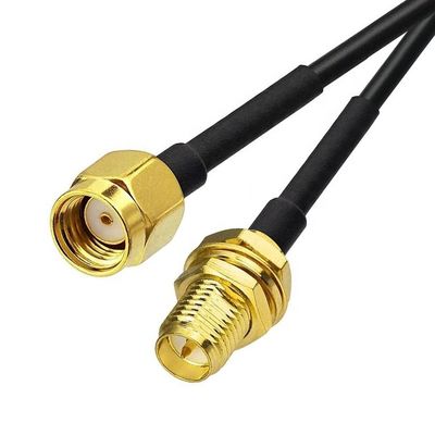 RG174 Koaxial RP SMA Männlich zu RP SMA Weiblich Antennenverlängerungskabel für Wifi Router Sicherheitskamera