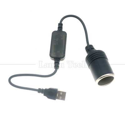 kaufen Einrichten des Ladegeräts USB A Männlich 5V bis 12V Auto Zigarettenanzünder Steckdose Weibliches Umrichterkabel online manufacture