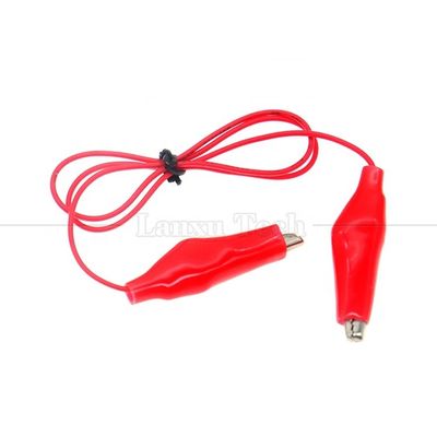 kaufen Schwarz Rot Elektrische Alligator Krokodil Klemmen Clips Batterie Leistungstestkabel online manufacture