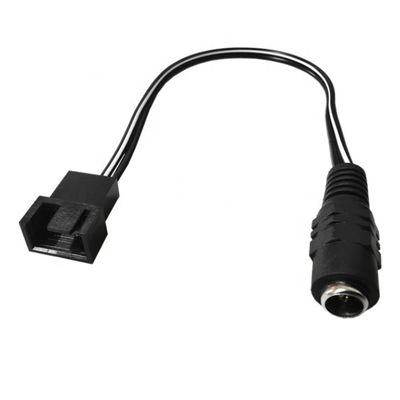 kaufen 12V weibliche Gleichspannungstechnik 3 4 Pin PC-Gehäuse Ventilator Power PWM Adapter Verlängerungskabel online manufacture