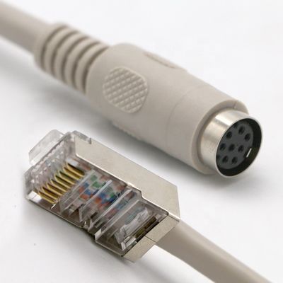 kaufen 0.2M 0.5M 1M 2M 3M 5M 8 PIN Mini Din Weiblich bis RJ45 Verlängerungskabel online manufacture