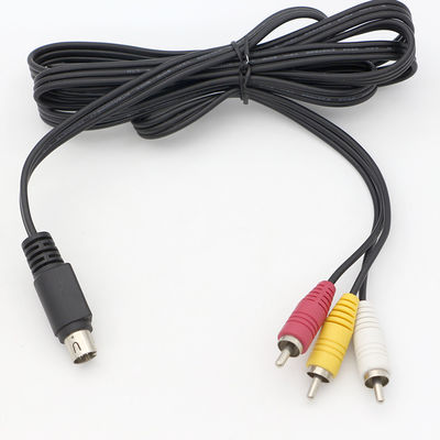 kaufen OEM 9 Pin Mini Din zu RCA S Video-Audio-Kabel für TV-Displays Audio-Video-Empfänger online manufacture