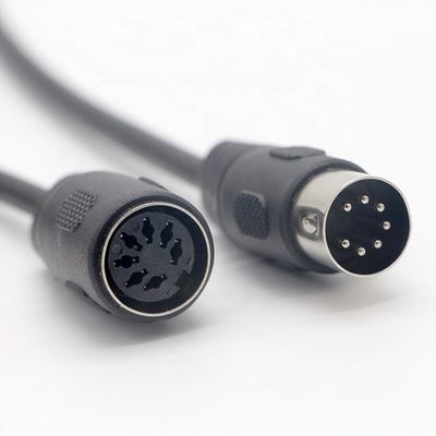 kaufen Custom Audio Stereo Midi System Signal Männlich zu weiblich 7 Pin Din Steuerung Verlängerungskabel für Fender online manufacture