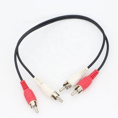 kaufen CUSTOM M 2M 3M TV Y Splitter 2 RCA Männlich zu 2 RCA Männlich Audio-Video-Kabel online manufacture