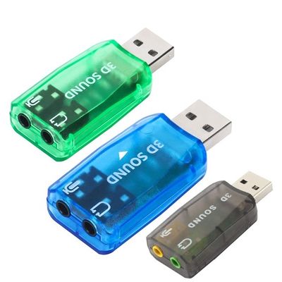 kaufen Plug and Play 5.1 externes 3D-Mikrofon Stereo Studio Audio USB-Schnittstelle Soundkartenadapter mit 3,5 mm Kopfhörer online manufacture