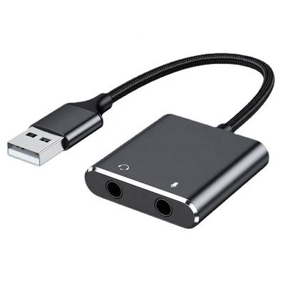 kaufen Plug and Play Audio-Mikrofon Studio-Headset USB externer Soundkartenadapter für Laptop online manufacture