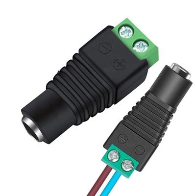 kaufen Lötlose 12v 24v 5,5x2,5mm 5,5x2,1mm weibliche Gleichstromsteckdose Steckverbinder Jack Adapter für CCTV-Kamera Led-Streifenleuchten online manufacture